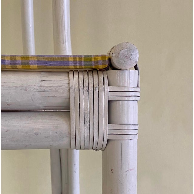 White Italian White Bamboo Chairs, 1970s, Set of 6 For Sale - Image 8 of 18