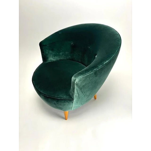 Mid-Century Armchairs in the style of Federico Munari, Italy, 1950s, Set of 2 For Sale - Image 6 of 10