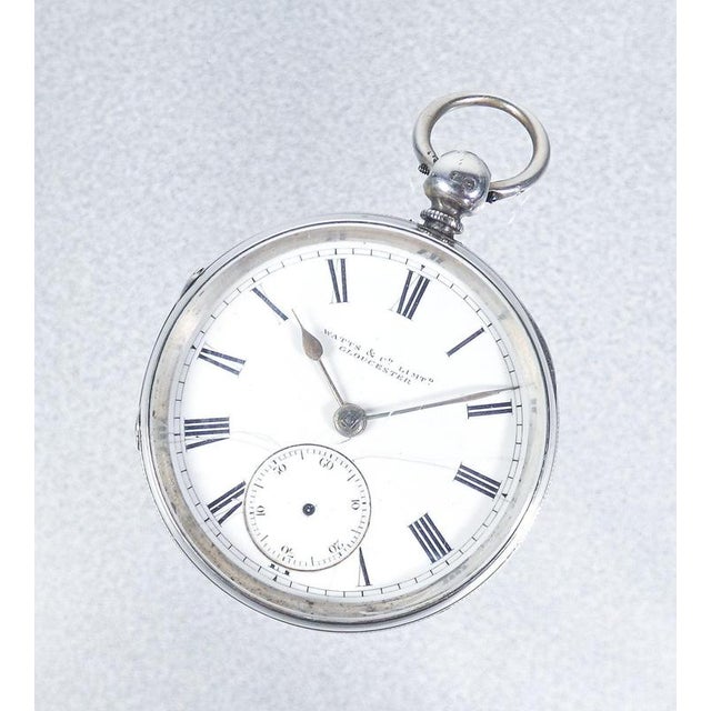 Pocket watch with key winding, in sterling silver, watts & co. origin gloucester period 1890 brand watts & co. gloucester...