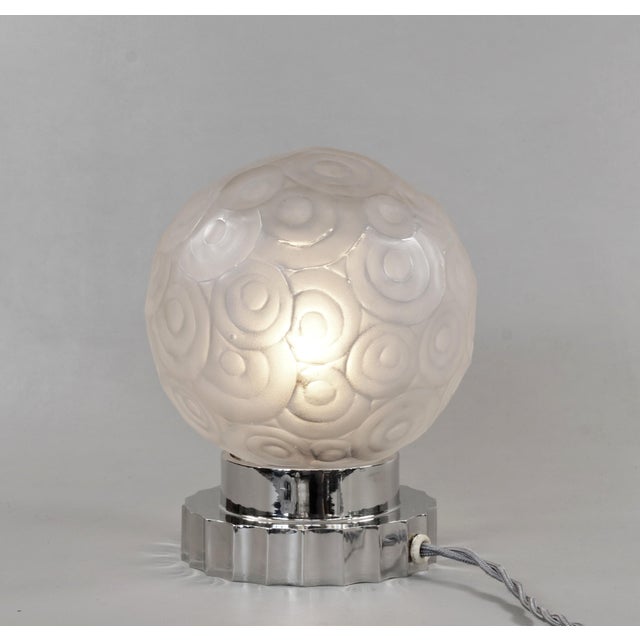 Art Deco French Art Deco Table Lamp by Marius Sabino 1930 France For Sale - Image 3 of 13