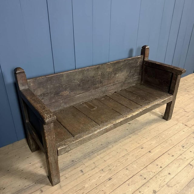 Antique 18th Century Spanish Elm Bench For Sale - Image 11 of 18