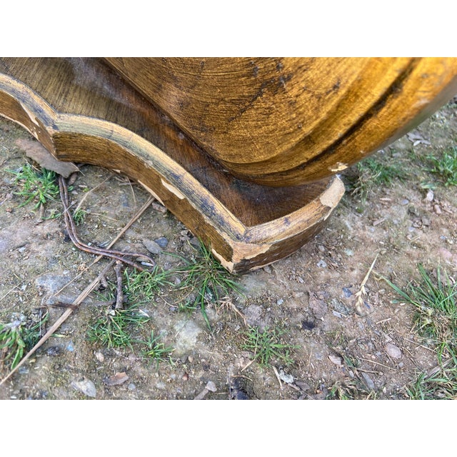 Vintage Mid Century Rococo Gilt Coffee Table Hollywood Regency Era For Sale - Image 9 of 12