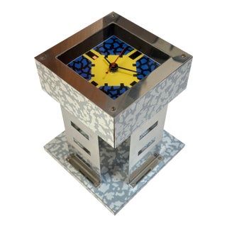 Nathalie Du Pasquier Plaisant Mainten “Objects for the Electronic Age” Postmodern Table Clock 1983 For Sale
