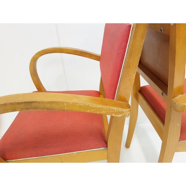Vintage French Bridge Armchairs, 1950s, Set of 2 For Sale - Image 9 of 11