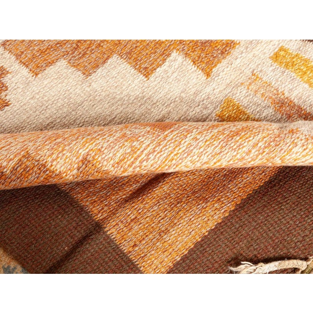 Mid 20th Century Doris Leslie Blau Vintage Swedish Flat-Weave Rug by Mary Sanberg, Signed MS For Sale - Image 5 of 8