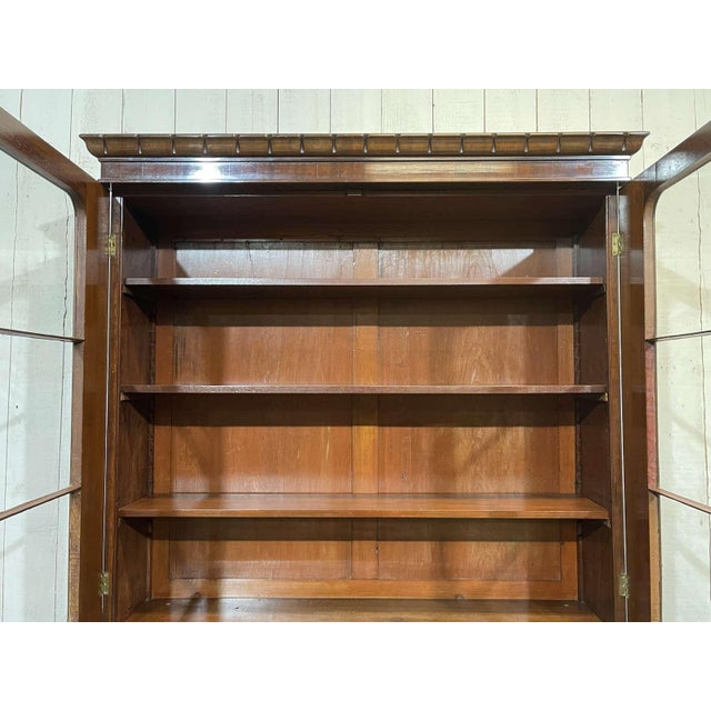 Victorian Mahogany Secretary Bookcase For Sale - Image 11 of 18