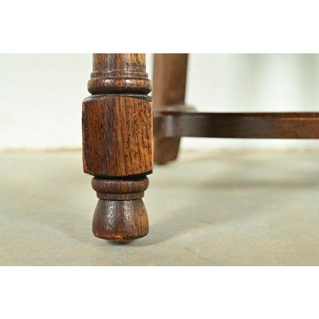 Brown Century Furniture French Country Carved Solid Oak Ladder Back Dining Chairs, Set of Six For Sale - Image 8 of 13
