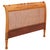 This unique mid-century queen size headboard features beautiful caning and a sleek, distinctively mid-century, inlay...