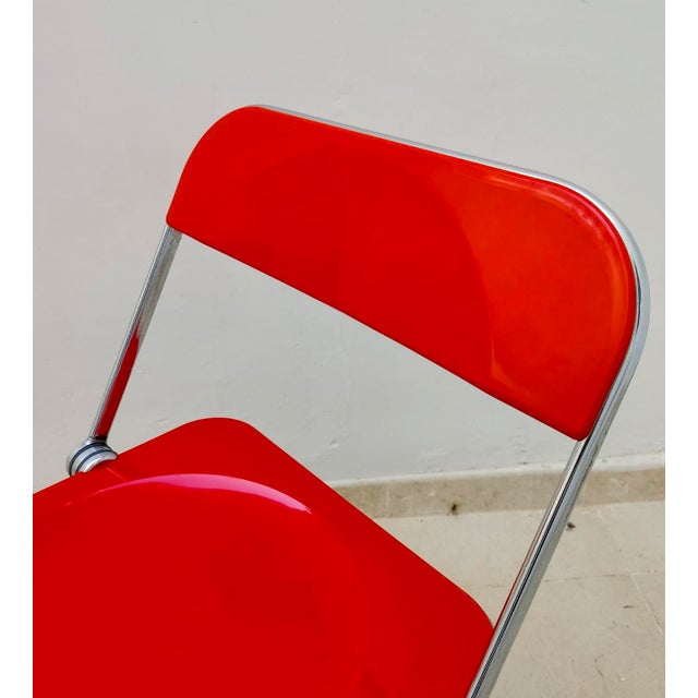 Vintage Space-Age Plia Chairs by Giancarlo Piretti for Anonima Castelli, 1970s, Set of 2 For Sale - Image 10 of 11