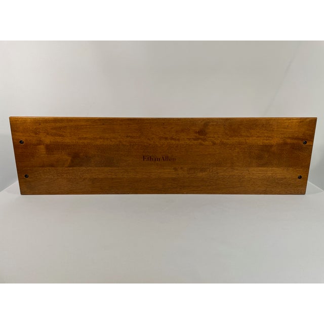 Vintage 1980's Ethan Allen Decorative Wooden Wall Display Shelf For Sale - Image 12 of 17