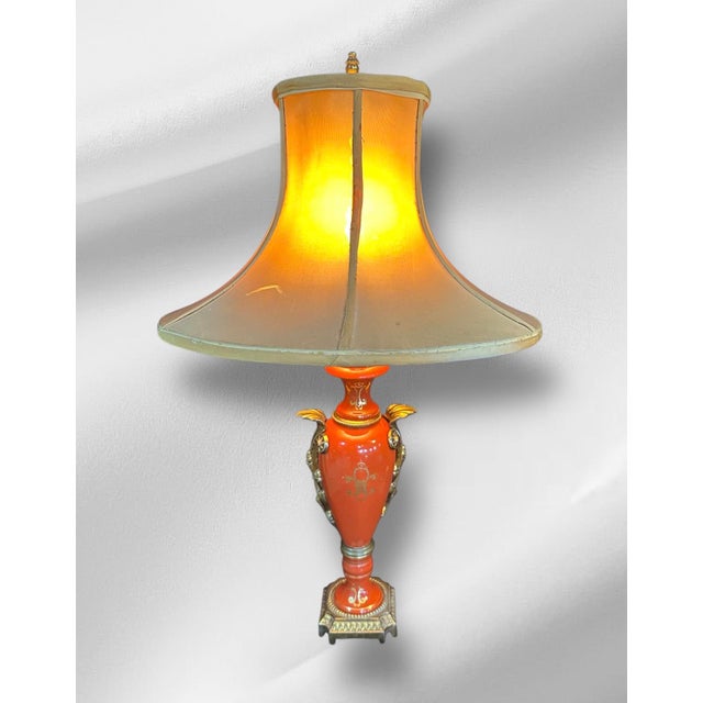 Late 19th Century Victorian Porcelain Table Lamp For Sale - Image 4 of 14