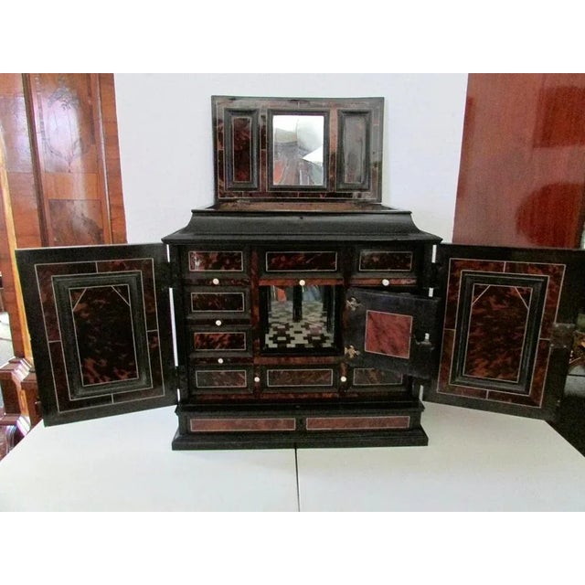 Antique Cabinet in Ebony and Tortober, 1600s For Sale - Image 3 of 10