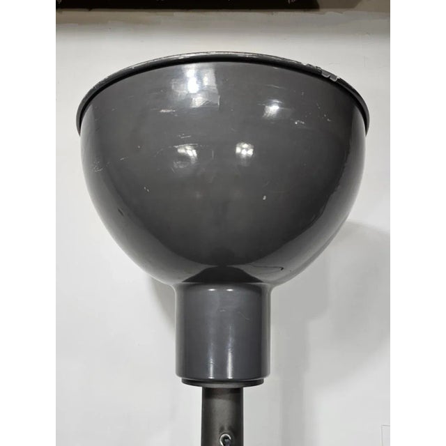 Moon floor lamp CAPC Andrée Putman, ed. International Gap, 1984, Gray lacquered metal structure. Great working condition,...