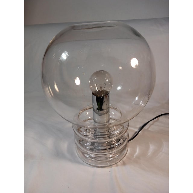 Bulb Moon Table Lamp by Heinrich Grartenbrink for Glashütte Limburg, 1970s For Sale - Image 4 of 12