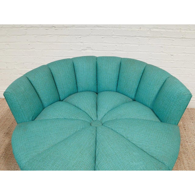 Mid-Century Modern 1960’s Round Vintage Club Chair For Sale - Image 3 of 10