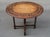 Late 19th Century Antique Carved Tiger Oak Folding Tea Coffee Table Barley Twist End of XIXth Century For Sale - Image 5 of 13