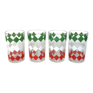 Vintage Hazel Atlas Juice Glasses Set of 4