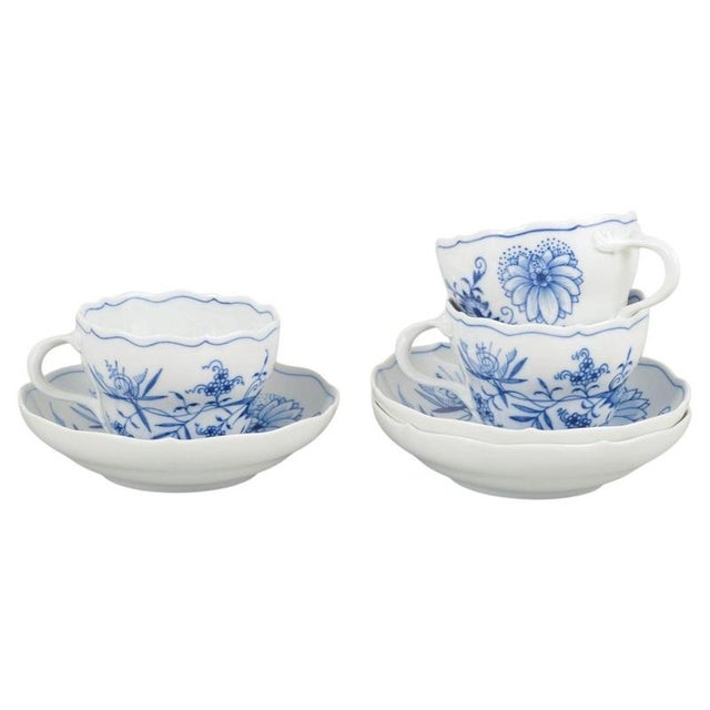 2000 - 2009 Porcelain Coffee Cups with Saucers from Meissen, Set of 6 For Sale - Image 5 of 5