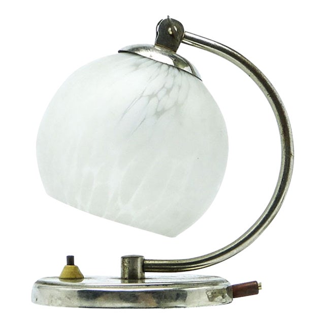 Art Deco Bedside Lamp from Polam, 1950s For Sale