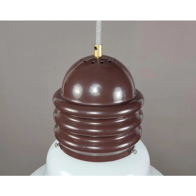 Mid-Century Modern Large Italian Bulb Shaped Pendant Lamp by Enrico Tronconi, 1970s For Sale - Image 3 of 4