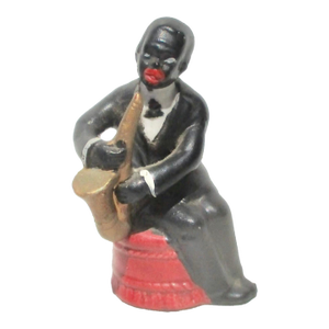 Vintage Japanese Porcelain Black Jazz Musician