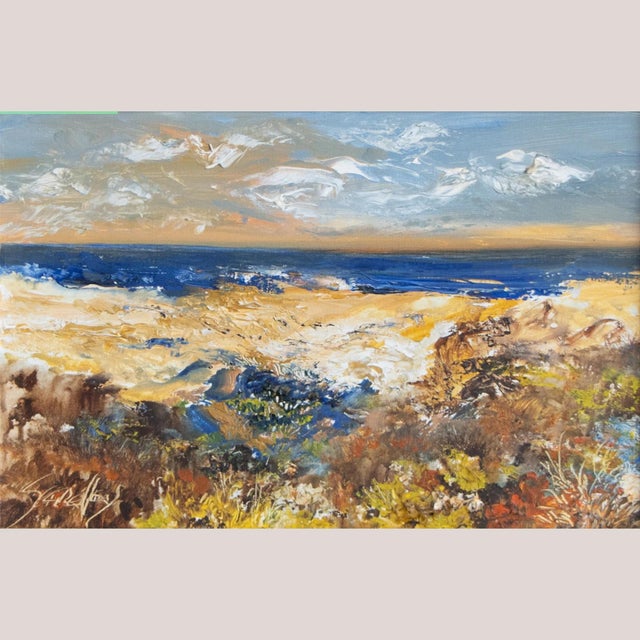 Ramiro Segrelle, A Soft Light of Sky, Original Oil on Canvas, 1980s For Sale - Image 11 of 11