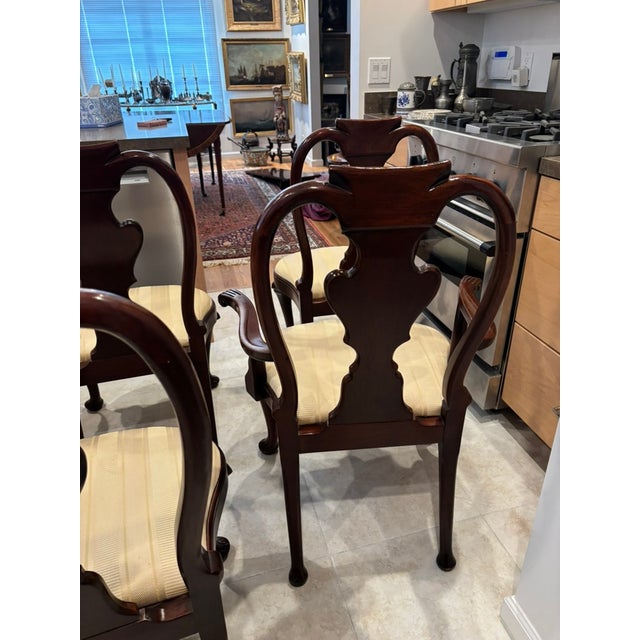 Wood 1980s Baker Furniture Company Dining Chairs For Sale - Image 7 of 18