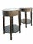 Offered here is a pair of Baker Furniture Italian Neo Classical two tier side table or plant stands. Each table features a...