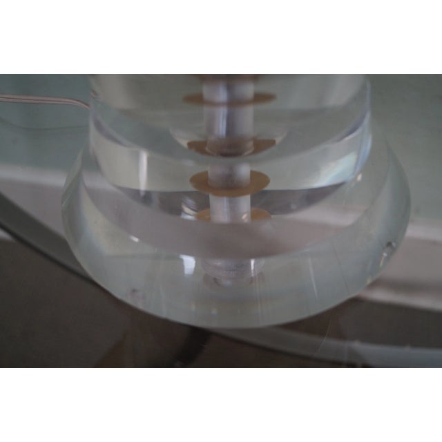 Mid-Century Modern Lucite Lamp by George Bullio For Sale - Image 10 of 10
