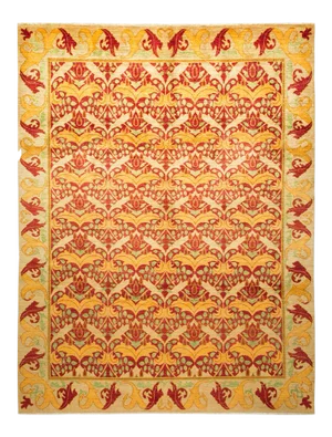 Arts & Crafts Collection Hand-Knotted Area Rug - 7' 10" X 10' 2"