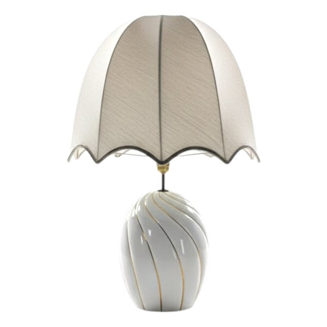 Italian Ceramic Table Lamp attributed to Tommaso Barbi, 1970s For Sale