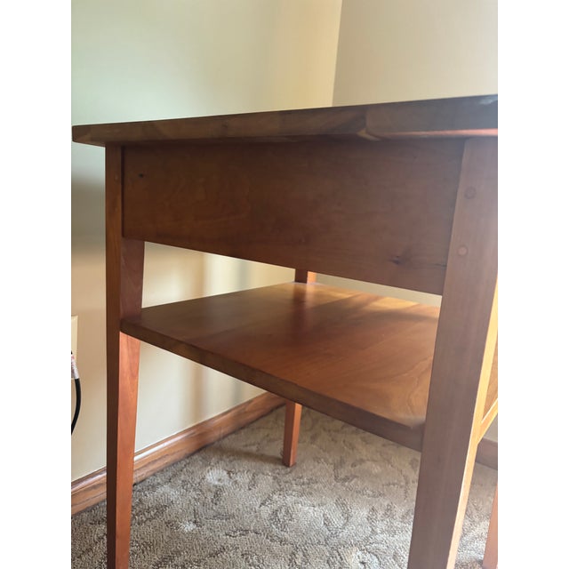 1990s Vintage Harden Solid Cherry One-Drawer Side Table For Sale - Image 5 of 7