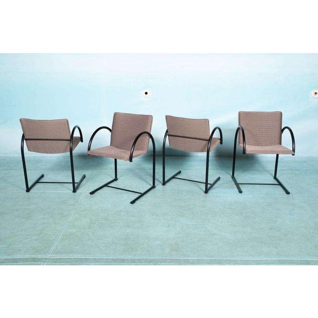 Minimalist design from the 80s from the Netherlands: 4 postmodern dining room chairs by Karel Boonzaadjer & Pierre...