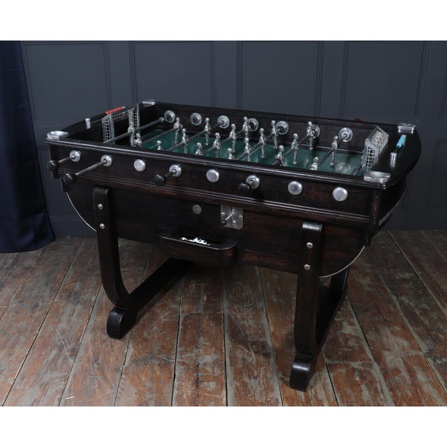 French Oak Coin-Operated Table Football Baby Foot Table, 1929 For Sale - Image 16 of 18