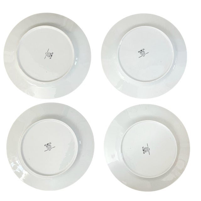 1990s Set of 12 Vintage Block Black & White Wildlife Dinner Plates, Spal Portugal For Sale - Image 5 of 9
