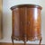 Sienna 1920s Demi-Lune Commode, Marquetry, Two Doors, Two Shelves, Glass Top For Sale - Image 8 of 12