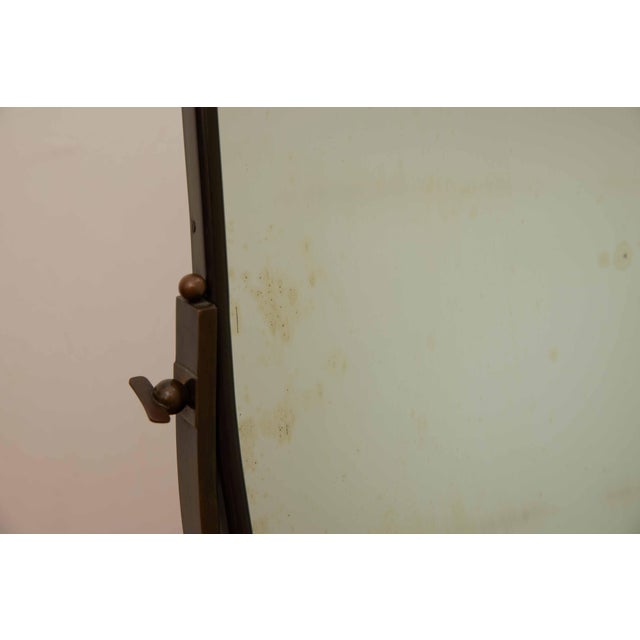 Italian Antique Italian Table Mirror With Marble Base For Sale - Image 3 of 11