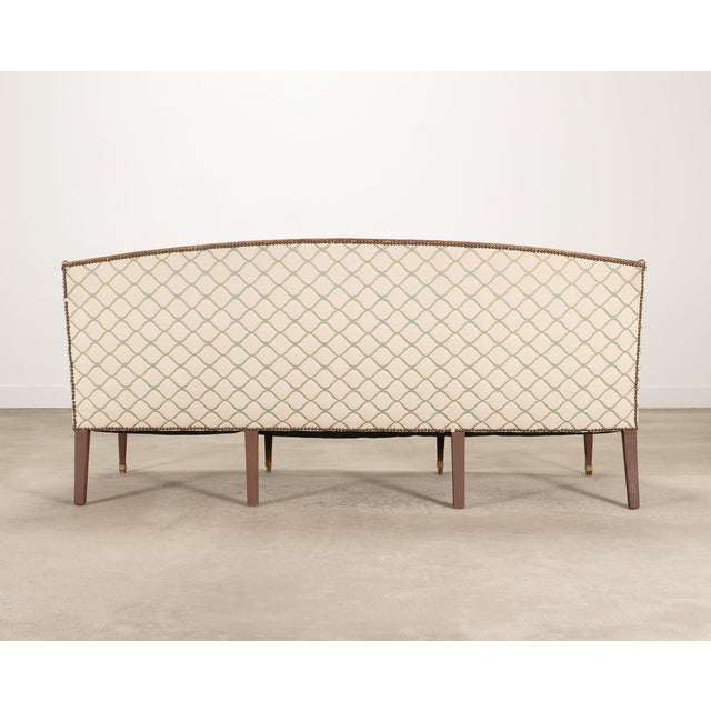 19th C. English Georgian Neoclassical Painted Cabriole Sofa For Sale - Image 17 of 18