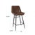 Modern Hobart Leather Chair For Sale - Image 3 of 11