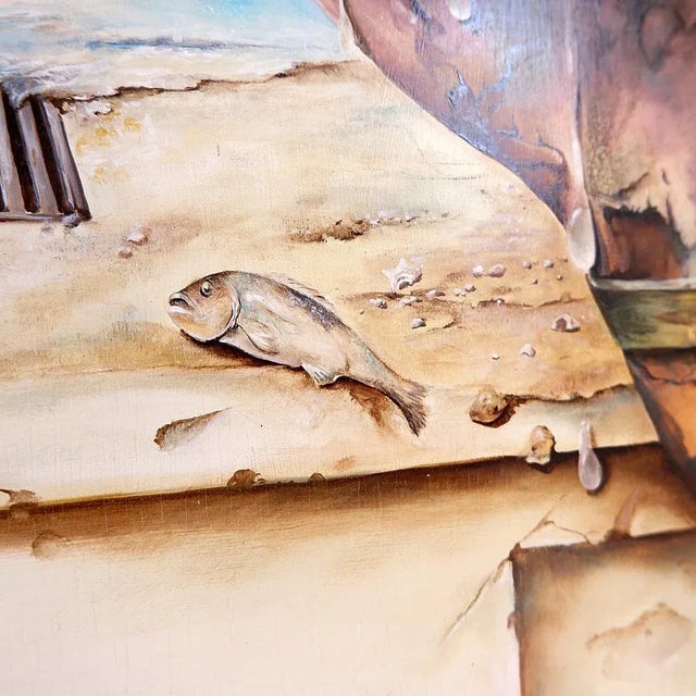 Joseph Laureys, Surrealist Composition, Oil Painting on Panel For Sale - Image 8 of 16