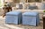 Late 20th Century Skirted Upholstered Ottomans - A Pair For Sale - Image 9 of 9