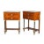 Neoclassic Mahogany Marble Top Tables - A Pair For Sale