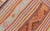 Turkish Kilim Vintage Rug With Assorted Stripe Design in a Variety of Colors For Sale - Image 12 of 13
