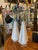 Vintage Murano Style Glass Fluted Scalloped Table Lamps Metallic Veins Newly Wired - a Pair For Sale - Image 9 of 12