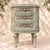 Early 20th Century Louis XVI Style Almond Green Bedside Tables, Set of 2 For Sale - Image 3 of 6