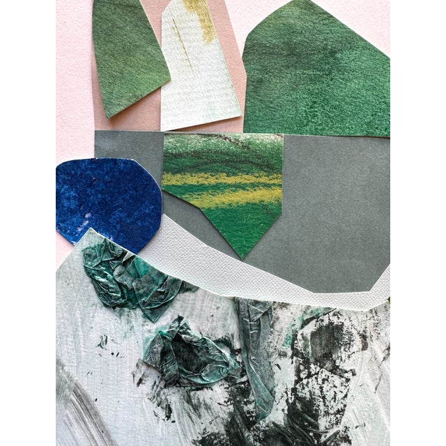 Abstract "Little Miss Sunshine" Original Framed Collage on Paper by Zac Woodiel For Sale - Image 3 of 12
