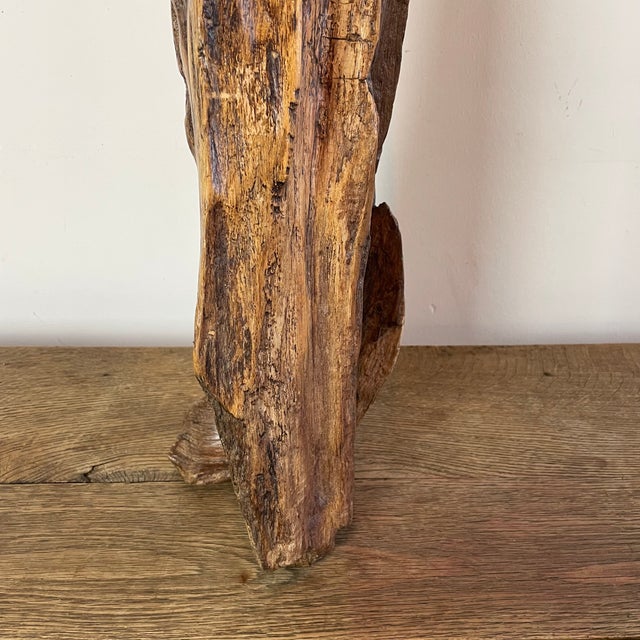 Folk Art Naïve Sculpture in Root Wood, 1800s For Sale - Image 5 of 16