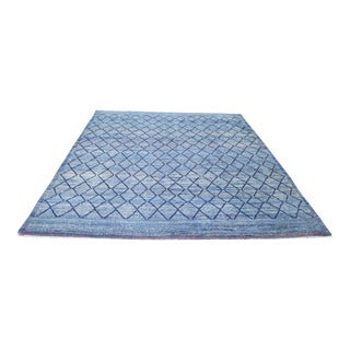 1970s Moroccan Hand Knotted Beni Ourain Rug With Soft Texture,8'2"X10'7" For Sale