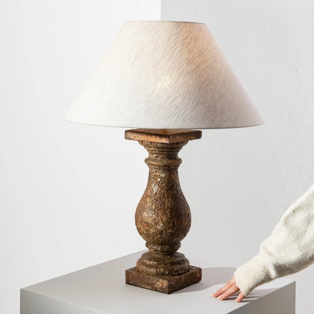 19th Century French Cast Iron Lamp For Sale - Image 9 of 12