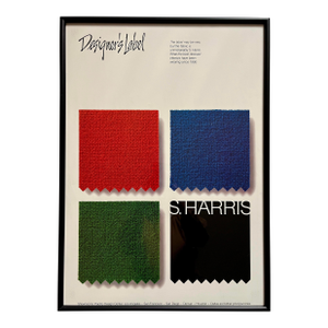 1980s Vintage S. Harris Co. Designer's Label Poster